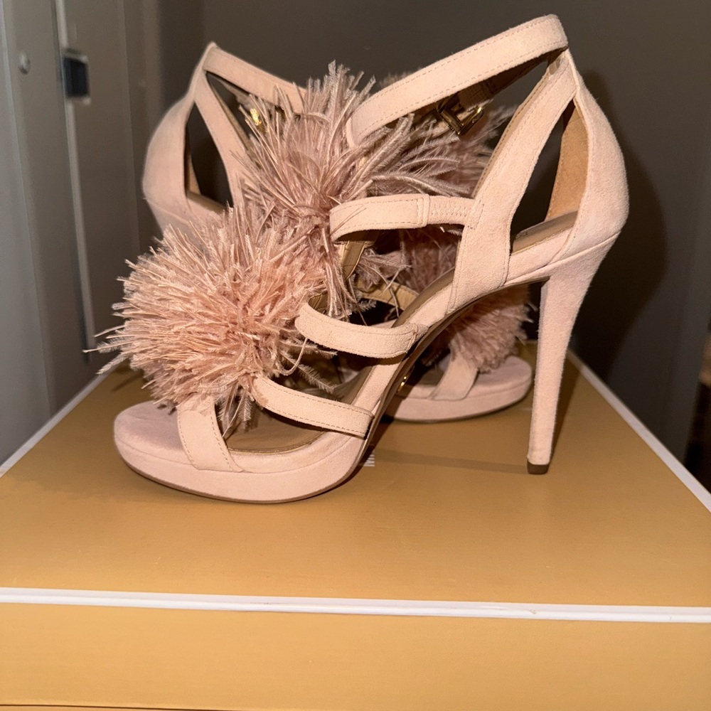 Michael Kors Blush Strappy Heels